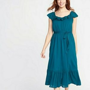 Old navy ruffle midi dress